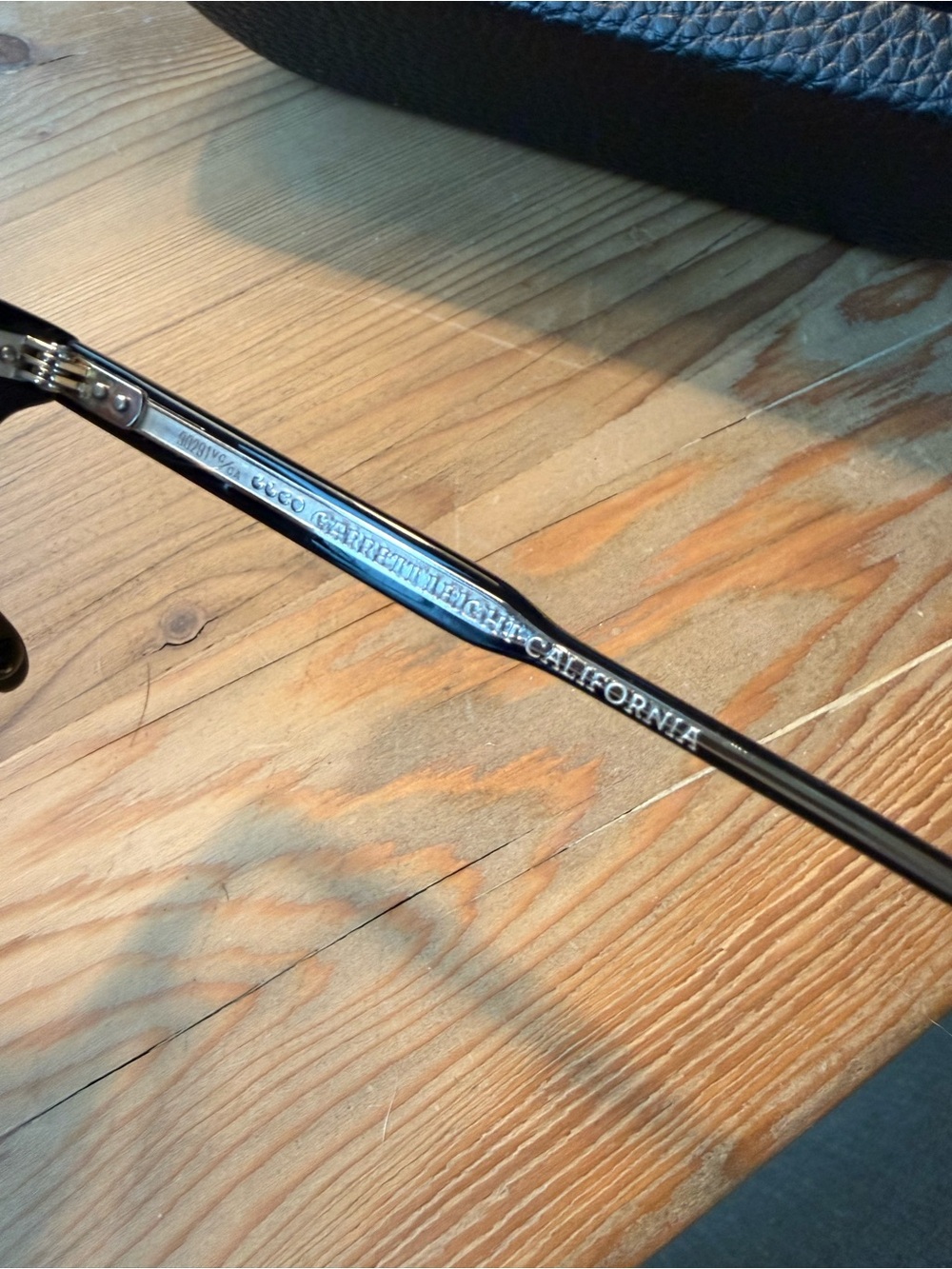 Garrett Leight Black Wellesley Optical Glasses - Picture 3 of 5